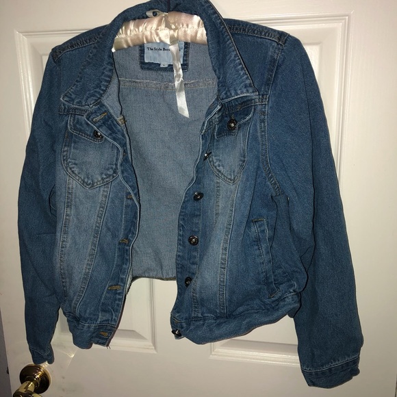 Distressed Vintage Jean Jacket - Picture 1 of 4